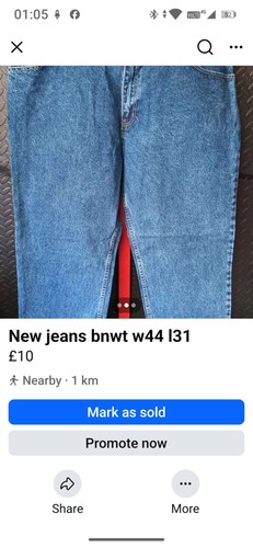 Authentic blue jeans with tags - blue,