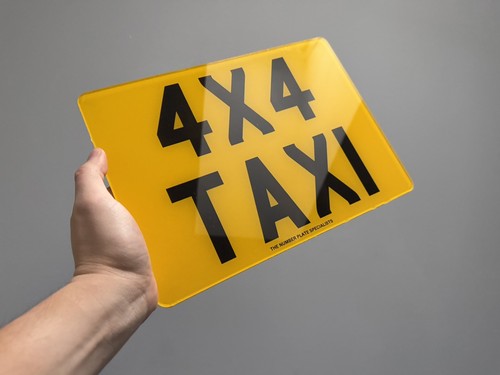 4x4 number plate printed - |,