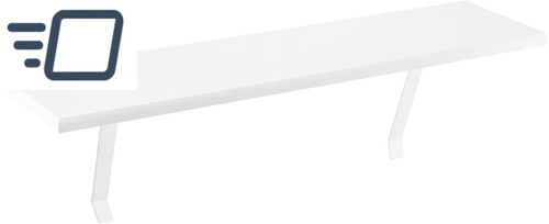 White radiator shelf 60cm - white,