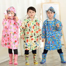 Kids Boys Girls Raincoat