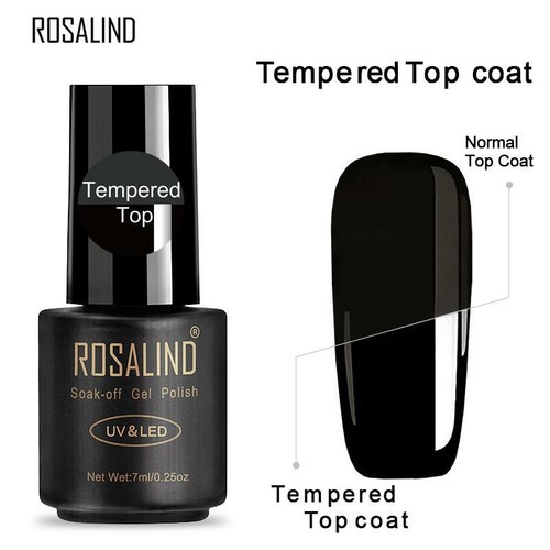 Nail tempered top coat gel - tempered,