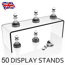 Perspex Display Risers Plinths Shelves Bridges Stands-Collectables Art Organizer