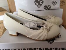 GIRLS SPARKLY IVORY SATIN