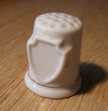 Ceramic/Pottery thimble: Plain with no markings etc.