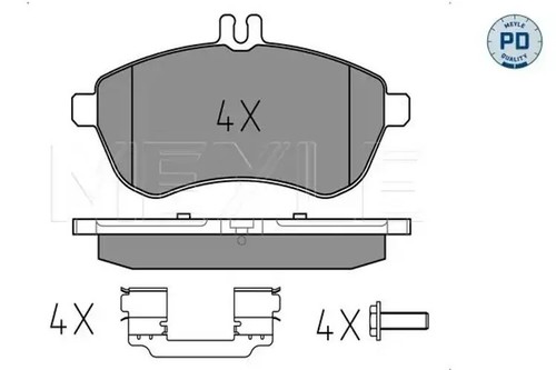 Brake pads front axle 025 - front,