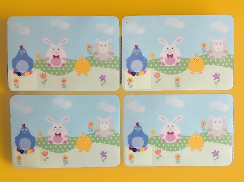 Easter bunny table - table, mats