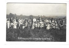 Real photo postcard of. Gillingham Dorset, carnival 1937 good condition