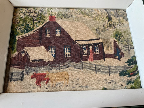 Vintage grandma moses framed - vintage,