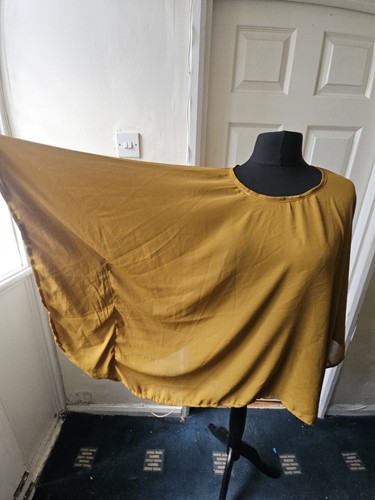 Mustard yellow chiffon drape - mustard,