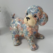 STATUETTA FIGURE CANE CERAMICA GLOBAL STUDIOS cornwall england