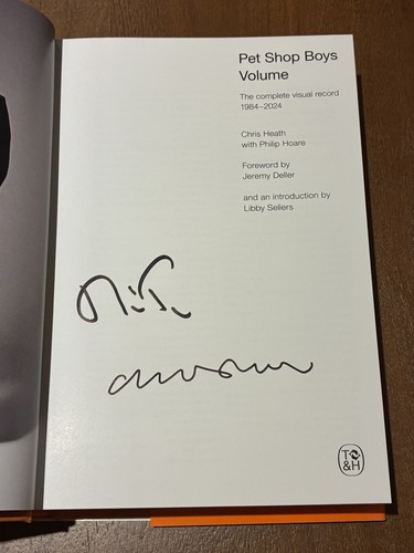 Pet shop boys volume signed - pet,
