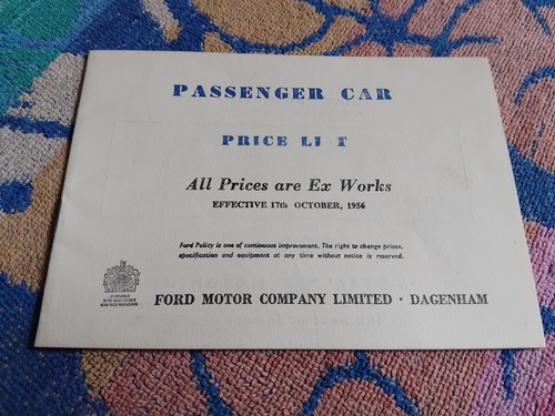 Ford 1956 genuine - ford, original