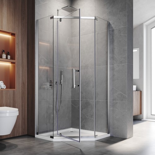 Shower enclosure and tray - shower,