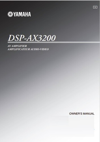 Yamaha dsp ax3200 - yamaha,