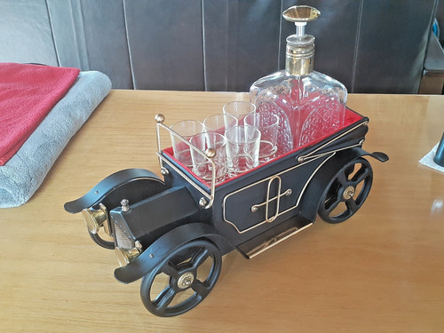Vintage car decanter - car, with