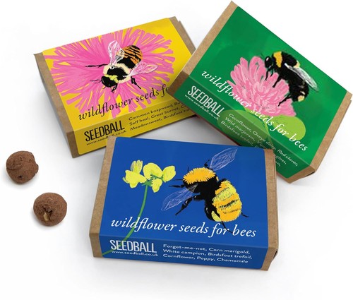 Seedball bumble bee - bumble, seed