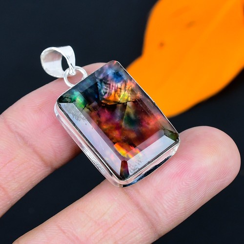 Ammolite gemstone handmade 925 - gemstone,