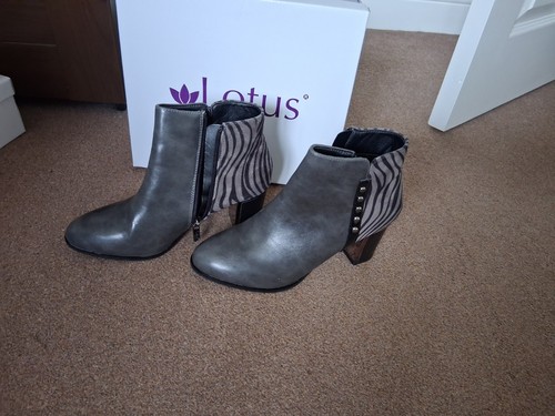 Lotus grey and leopard - , print