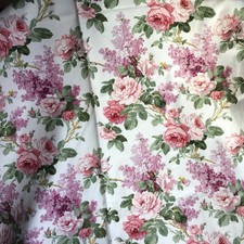 Pair Floral  Cotton Curtains