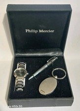 Beautiful Philip Mercier Men's Watch and Keyring Set (Boxed)