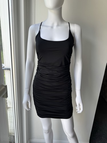 Polly black ruched mini - black,