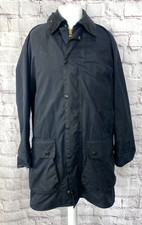 Barbour Border Mens Navy Waxed Jacket Size  48" Chest (PG123F)