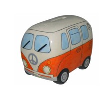 CERAMIC CAMPER VAN MONEY BOX
