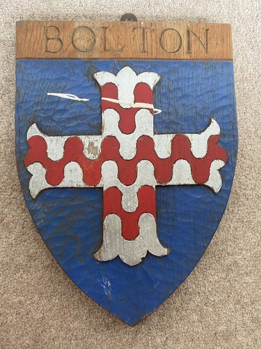 Vintage adzed oak shield - vintage,