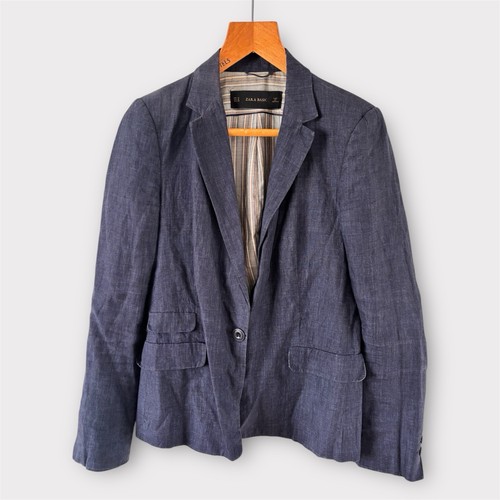 Zara linen blazer jacket - jacket, m