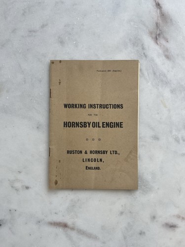 Original hornsby oil engine - original,