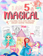 I Am 5 & Magical Coloring Book