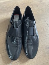 GABOR Patent Leather Men’s Dress Shoes. Dark Charcoal Grey/Black UK 7. NEW