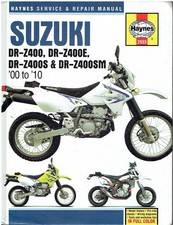 SUZUKI DR-Z400 , DR-Z400E , DR-Z400S & DR-Z400SM 2000-10 REPAIR MANUAL *H.BACK*