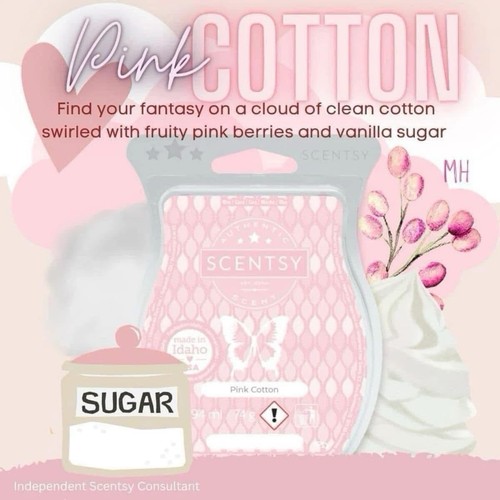 Scentsy pink cotton wax - scentsy, bar