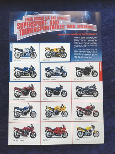 Suzuki brochure sheet 2001 - sheet,