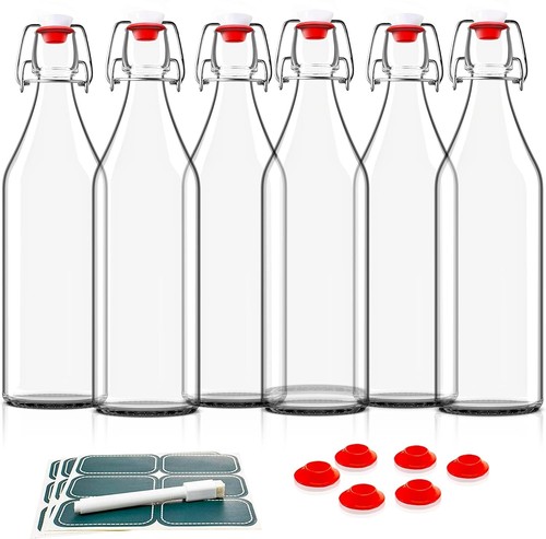 Otis round glass bottles - round,