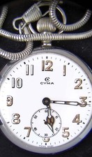 Cyma Military British Army GSTP Men's Pocket Watch -- Spares/Repairs