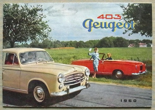 Peugeot 403 car sales - 403, brochure