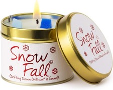 Lily Flame Snowfall Candle In
