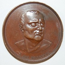 1832-FRANCE-NAPOLEON-DEATH OF THE DUKE OF REICHSTADT BRONZE MEDAL