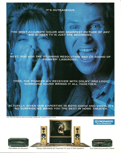 1991 pioneer big screen - pioneer,