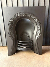 ANTIQUE CARRON VICTORIAN CAST IRON FIREPLACE KEY HOLE ARCHED INSERT 1861 R27