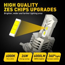 For Motorcycle H4 6500K LED