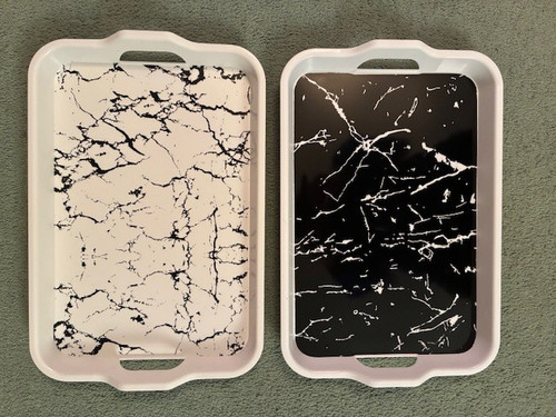 Rectangular serving tray with - serving,