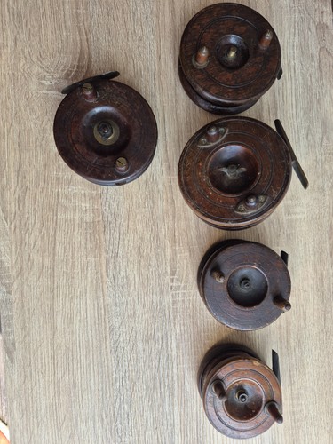 Vintage wooden fishing - wooden,