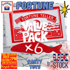 6 FORTUNE TELLER MIRACLE FISH RETRO TOY  VALUE PACK OF 6 FREE DELIVERY UK STOCK.
