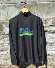 NIKE JOHN MCENROE Tennis Academy Jacket Xl RARE Black Wimbledon Open