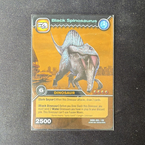 Black spinosaurus upper deck - spinosaurus,