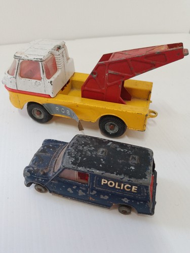 Vintage corgi playworn pair - corgi,