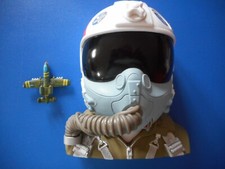 Top Gun. Micromachines Helmet and Jet Plane. Not Complete. (IB1)